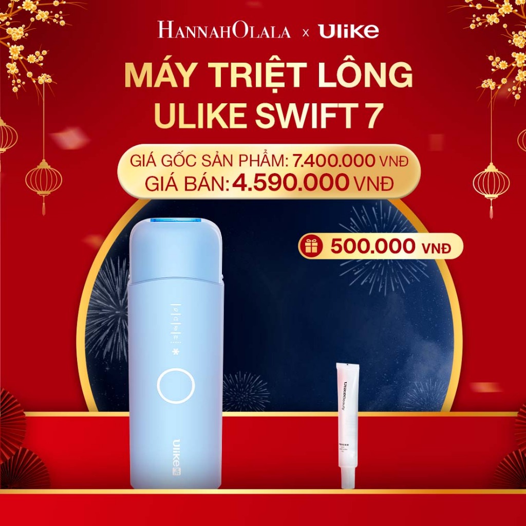 [Hannah Live] Máy triệt lông Ulike ME công nghệ làm mát Ice Cooling IPL Sapphire Xanh thiên thanh