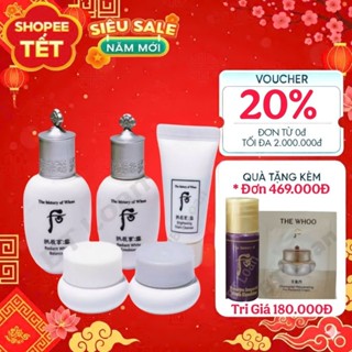 [ Mới 2028 ] Set Dưỡng Trắng chuyên sâu Giảm Thâm Nám sạm da Chống Lão Hóa whoo radiant white 5 sản phẩm