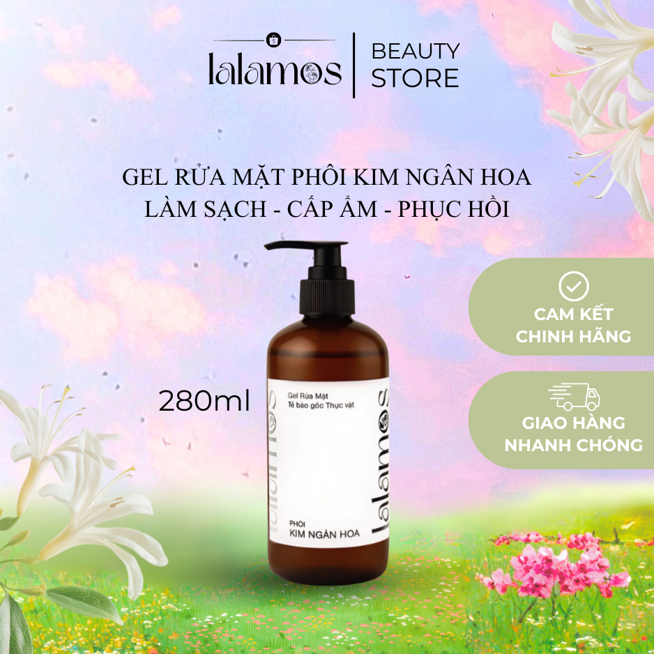 Sữa Rửa Mặt Lalamos Phôi Kim Ngân Hoa Làm Sạch Sâu Và Cấp Ẩm 280ml