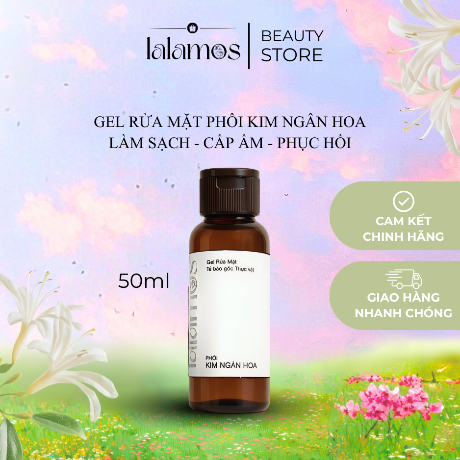 Sữa Rửa Mặt Lalamos Phôi Kim Ngân Hoa Làm Sạch Sâu Và Cấp Ẩm Mini Size - 50ml