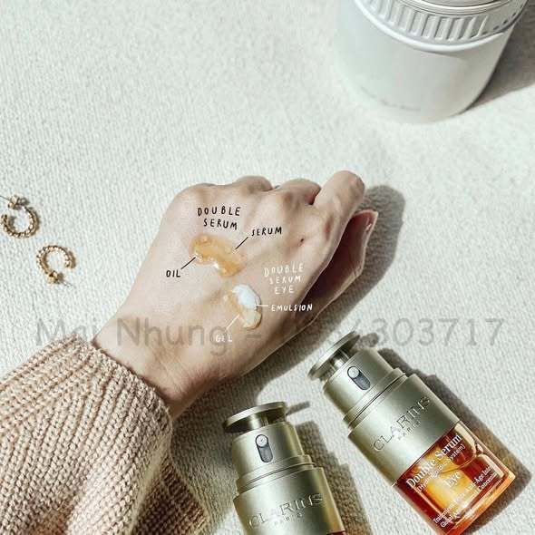 DOUBLE SERUM EYE CLARINS vỏ hộp gift