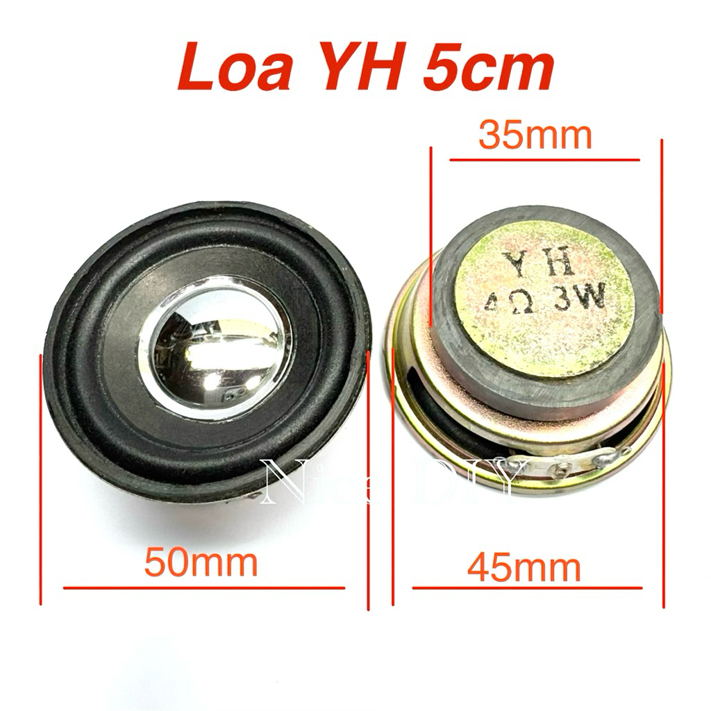 (Giá 1 cái)Loa 5cm YH 4ohms 3w Loa toàn dải
