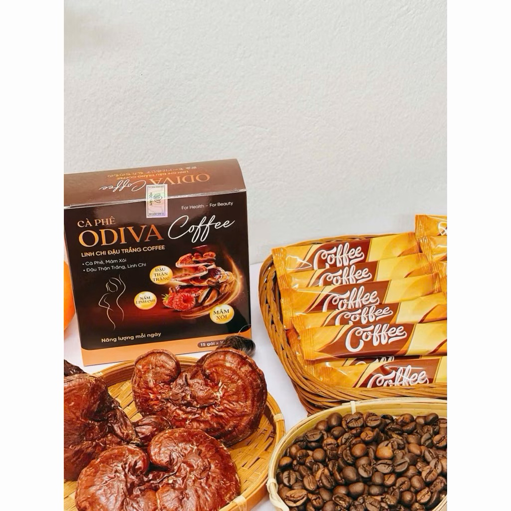 Cà phê giảm cân mâm xôi Odiva Detox giảm cân an toàn hiệu quả thơm ngon 1 hộp 15 gói cà phê.