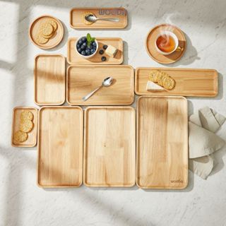 Đĩa gỗ/ khay gỗ đa dạng kiểu dáng chất lượng, ưu đãi giá tốt nhất