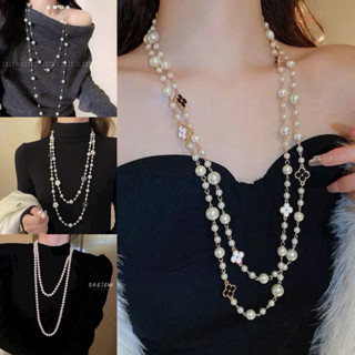 Dây Chuyền Nữ Chuỗi Ngọc Dài 150cm Hàng Loại 1 , Phong Cách Cổ Điển Phù Hợp Chị Em Phối Áo Dài