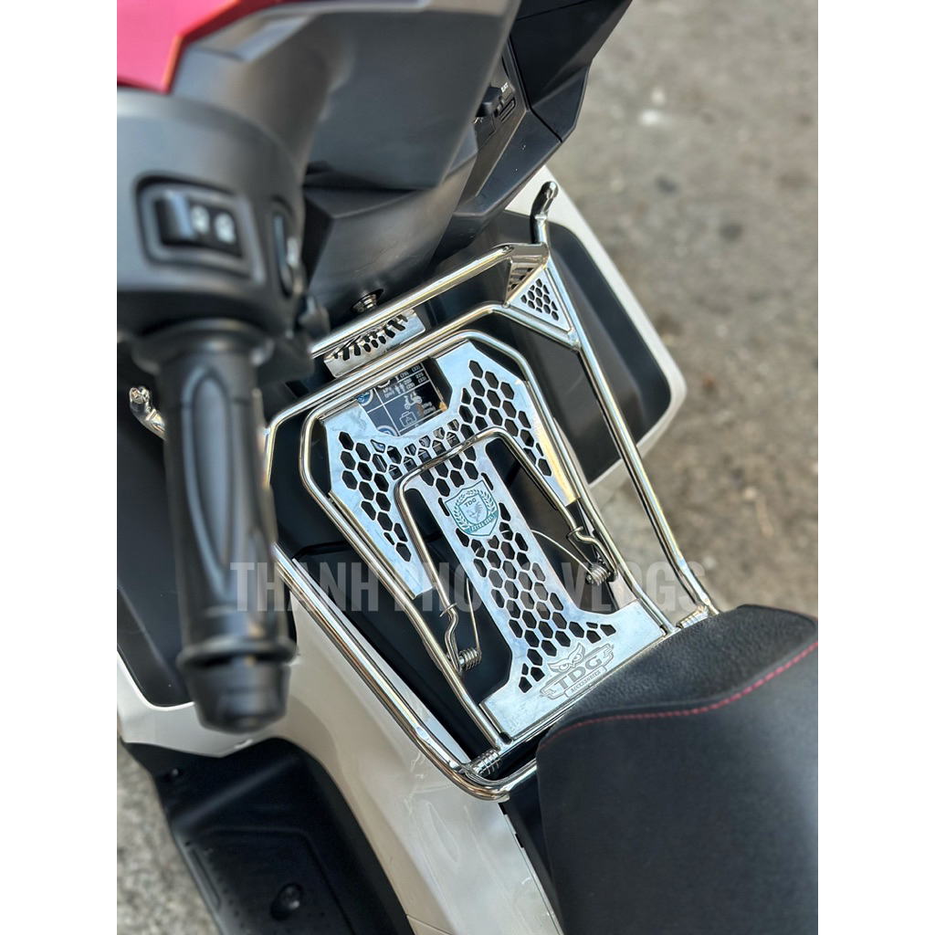 Baga Giữa Mẫu Cao Cấp Full Lưới Inox CNC AB2025-2026 , Tích Hợp Móc Treo + Tặng Móc 2 Bên