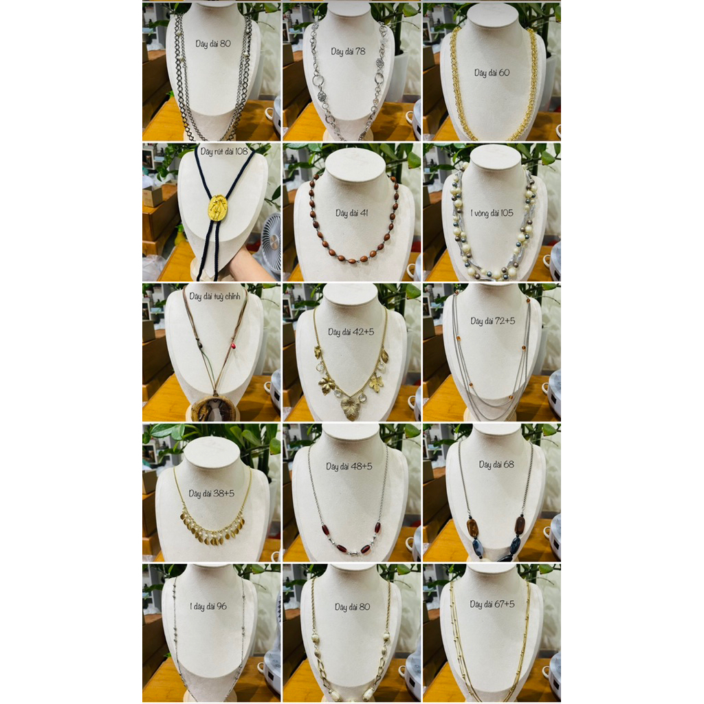 Dây chuyền mix váy đầm si Nhật ĐẸP ĐỘC LẠ lô K47