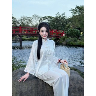 BỘ BÀ BA LỤA TRÚC PHỐI GẤM # Thời Trang Nữ # Bộ Đồ Truyền Thống Nữ