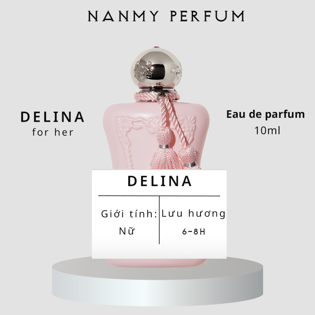 Nước hoa nữ NANMY Delina Exclusif | Nước Hoa Nữ EDP 10ml phong cách Nữ tính, Quyến rũ, Nổi bật, Sang trọng