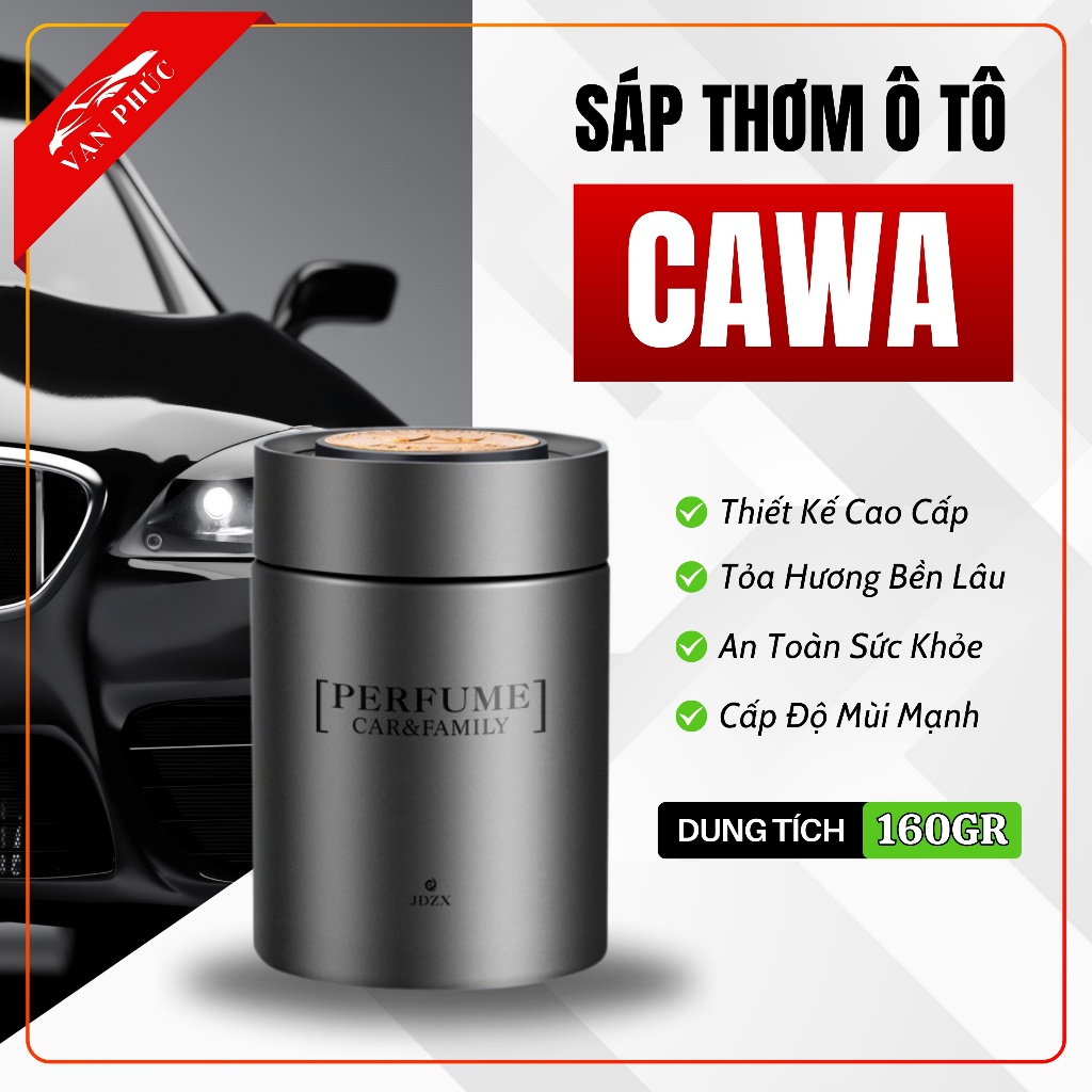 Sáp thơm xe ô tô cao cấp CAWA 160Gr TỎA HƯƠNG 4 THÁNG, sáp thơm nước hoa khử mùi xe hơi ô tô 3 MÙI MỚI THƠM MÁT Hucar