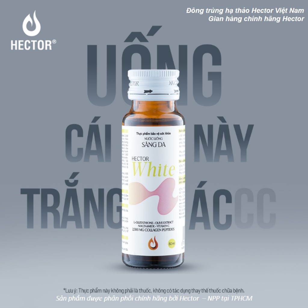 [KM Tháng 3] Đông trùng hạ thảo hector white nước uống sáng da từ nước nấm đông trùng hạ thảo hector