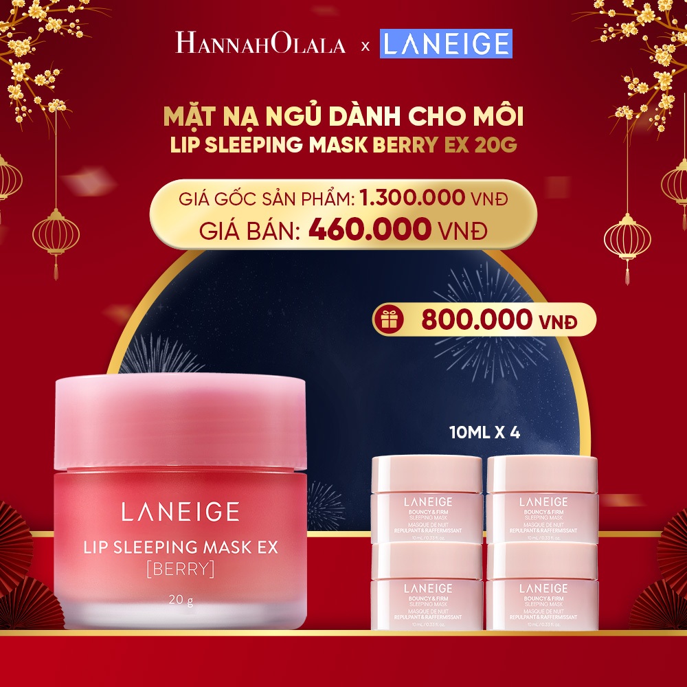 [LANEIGE X HANNAH] Mặt nạ ngủ dành cho môi Laneige Lip Sleeping Mask 20G_Berry