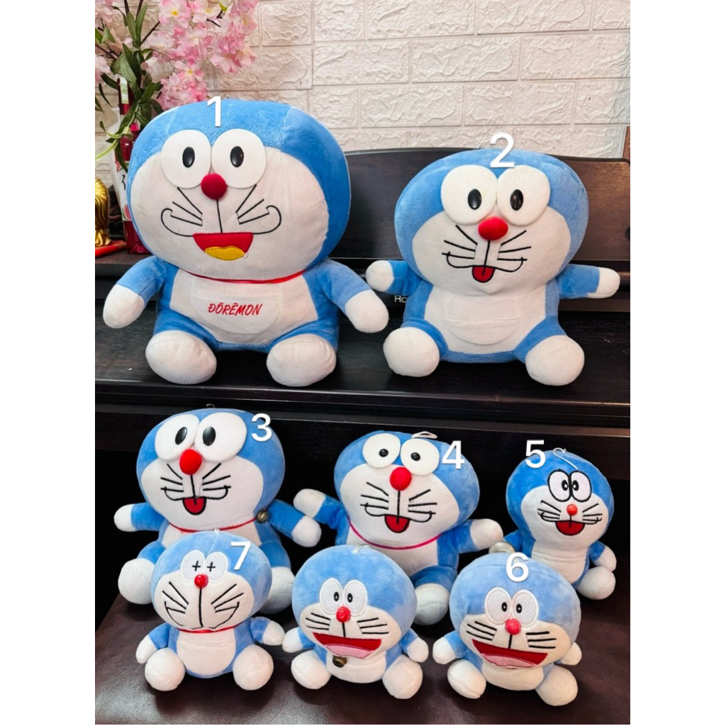Gấu bông Doreamon 45cm thanh lý 100k /  gấu hình doraemon nhiều mẫu size / gấu ôm Doreamon