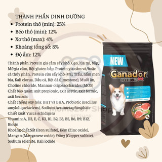 3kg - Thức ăn GANADOR cho chó