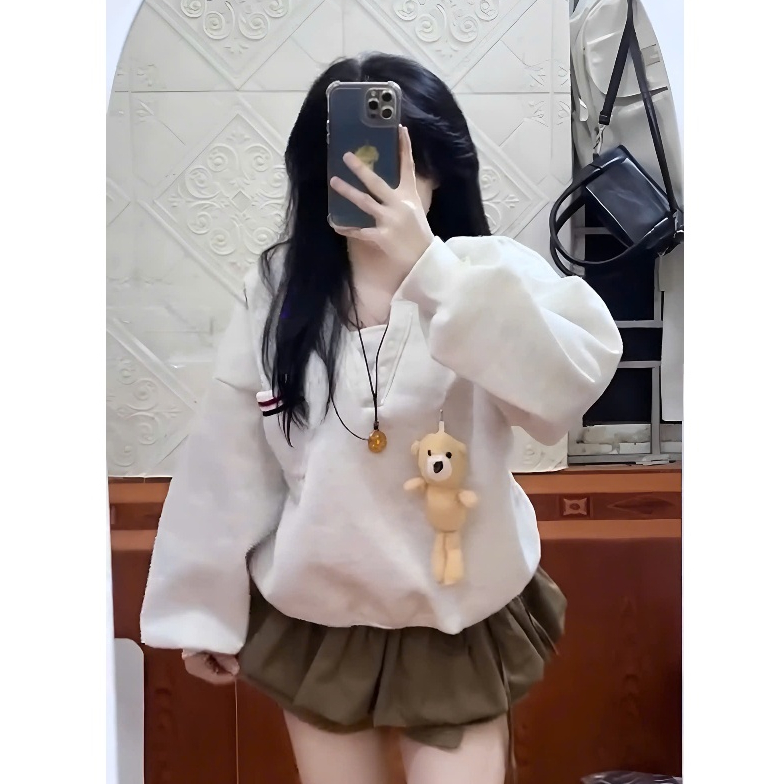 [Xả Kho] Áo Nỉ Sweeter Fom Dáng Boxy Chất Liệu Nỉ Tàu Lót Bông | BigBuy360 - bigbuy360.vn