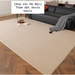 [Hoả tốc HN] Thảm dệt decor trang trí nhà cửa, thảm dệt sợi sisal tổng hợp chống bụi dễ vệ sinh