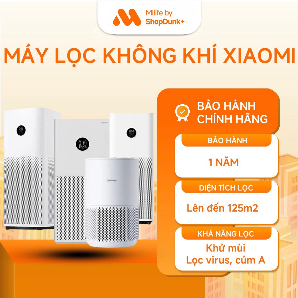 Máy Lọc Không Khí Xiaomi Smart Air Purifier 4/ 4 Lite/ 4 Compact/ 4 Pro Chính Hãng BH 12 Tháng