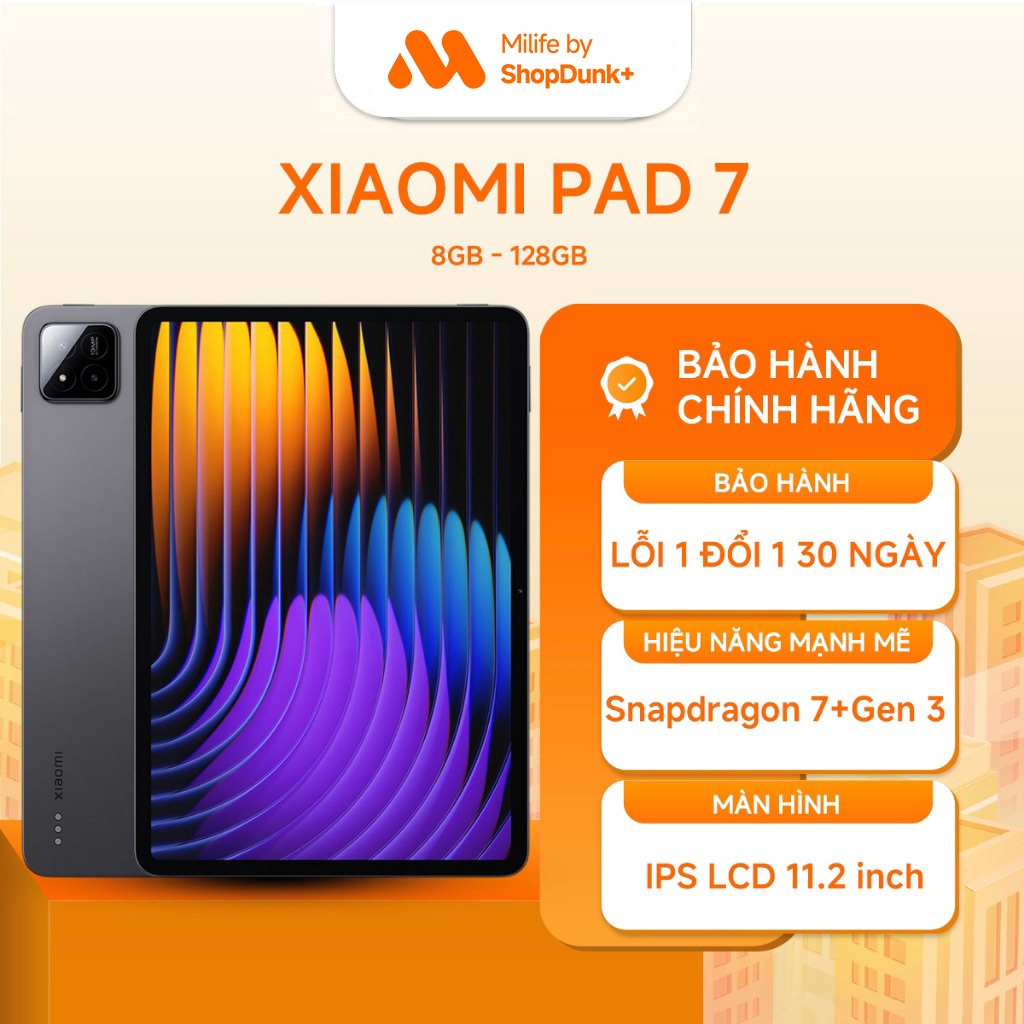 Máy Tính Bảng Xiaomi Pad 7 8GB 128GB Chính Hãng BH 18 Tháng