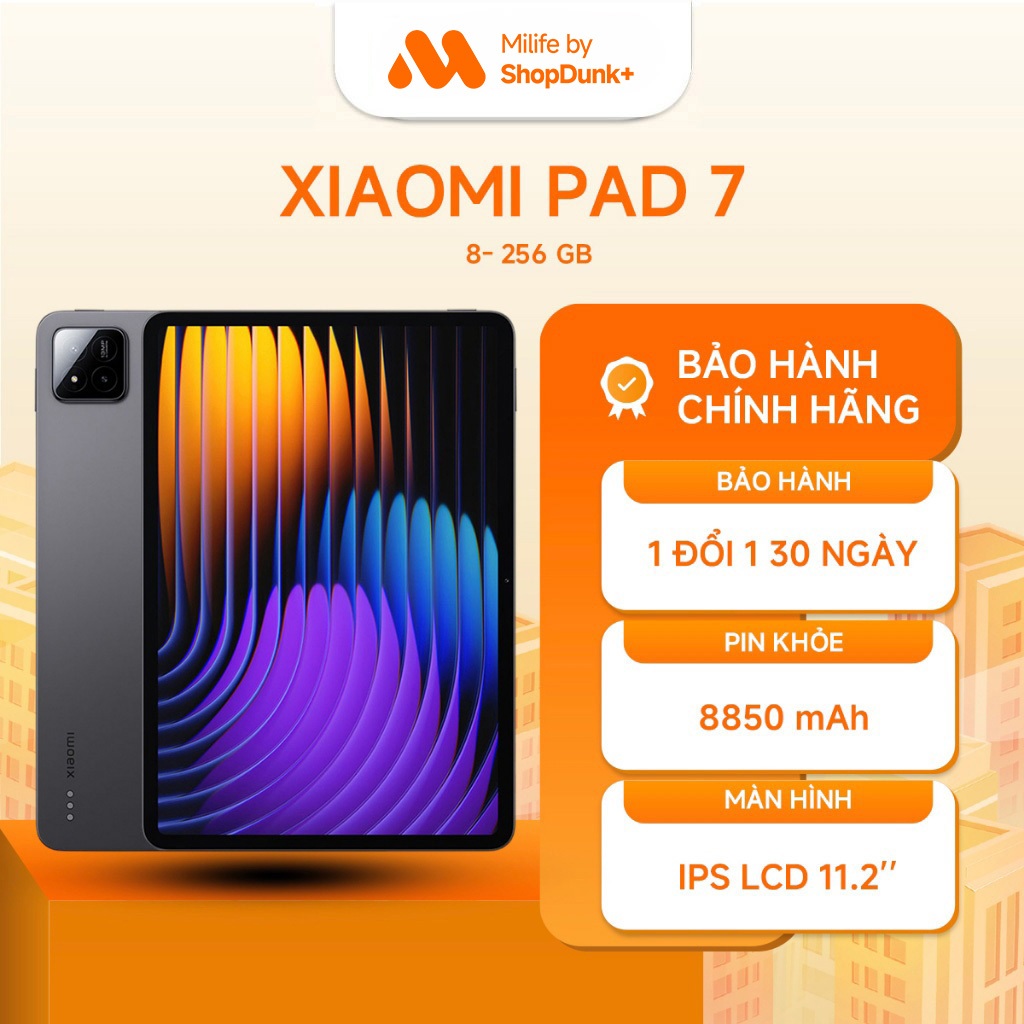 Máy Tính Bảng Xiaomi Pad 7 8GB 256GB Chính Hãng BH 18 Tháng