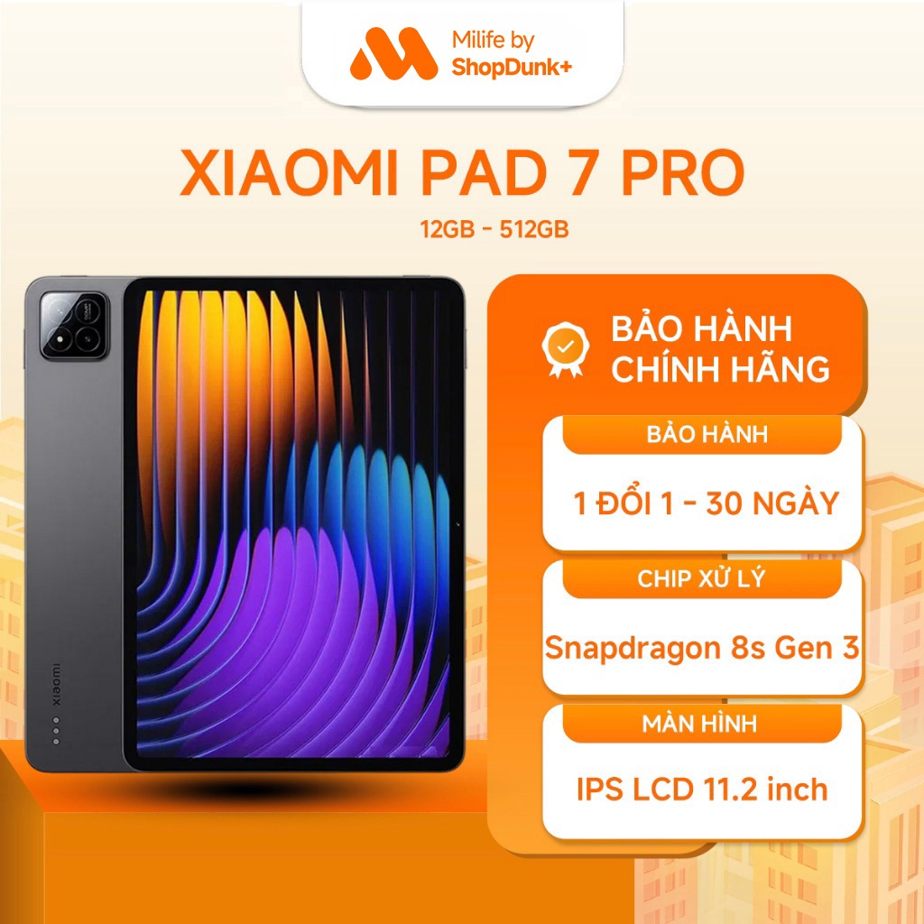 Máy Tính Bảng Xiaomi Pad 7 Pro 12GB 512GB Chính Hãng BH 18 Tháng