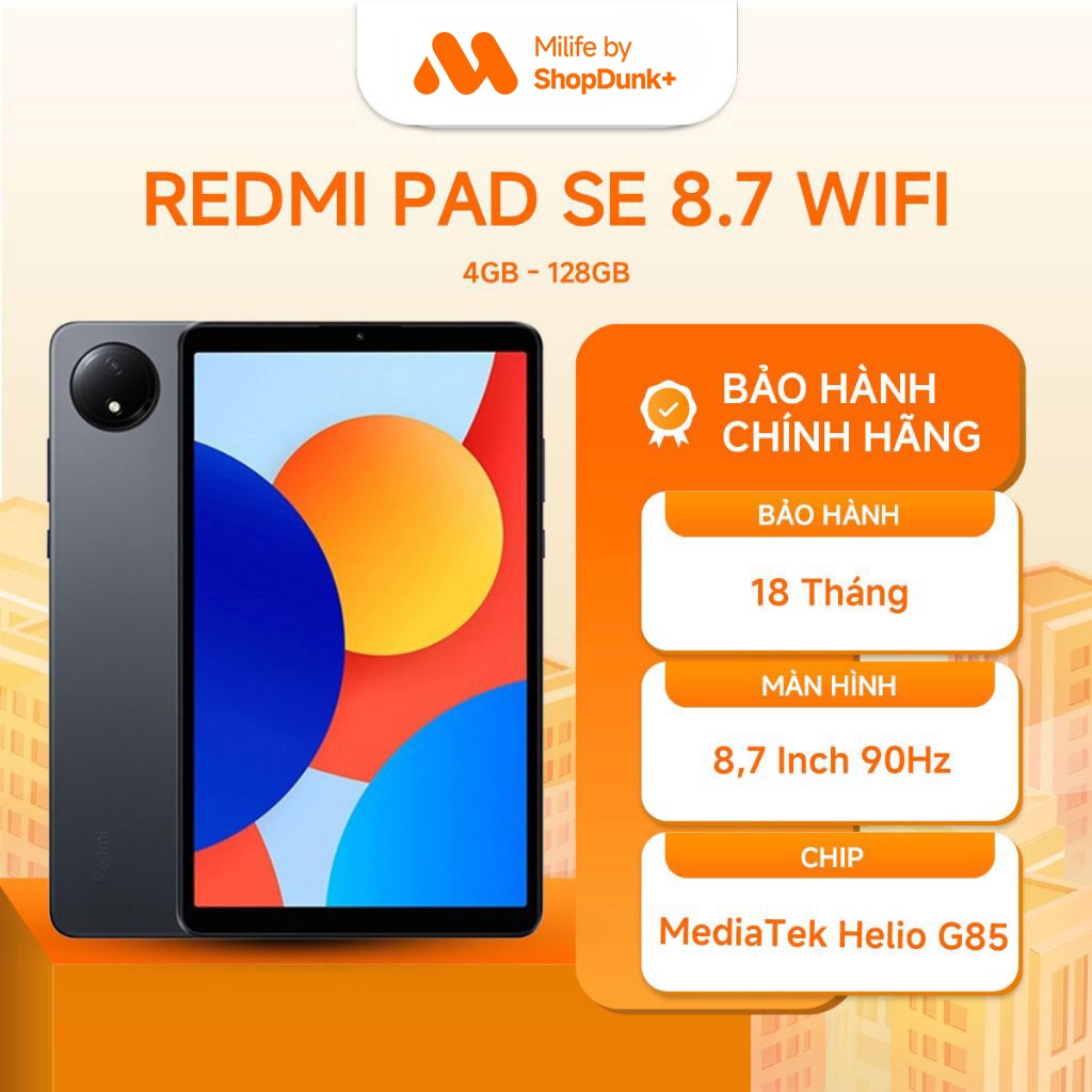 Máy Tính Bảng Xiaomi Redmi Pad SE 8.7 Wifi 4GB 128GB Chính Hãng BH 18 Tháng