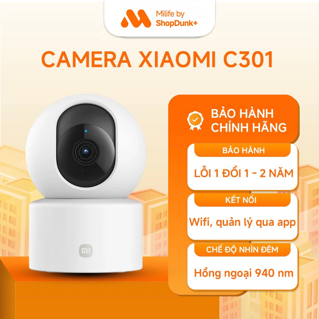 Camera Quan Sát Xiaomi Smart Camera C301 Chính Hãng BH 2 Năm