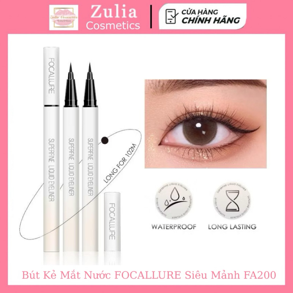 [FOCALLURE] Bút Kẻ Mắt Nước FOCALLURE Siêu Mảnh Eyeliner Ngòi Mảnh Lâu Trôi Lên Màu Chuẩn (FA200)