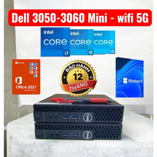 Máy tính PC Mini dell 3050 ,Dell 3060 mini wifi 5G - bluetooth) i5 6500T,7500T,8500T,9500T,i7 8700T
