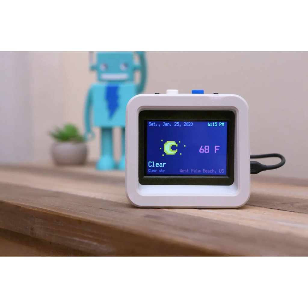 Vỏ case cho trạm theo dõi thời tiết mini Weather station 3.2inc ESP 32 in 3D chất lượng tốt
