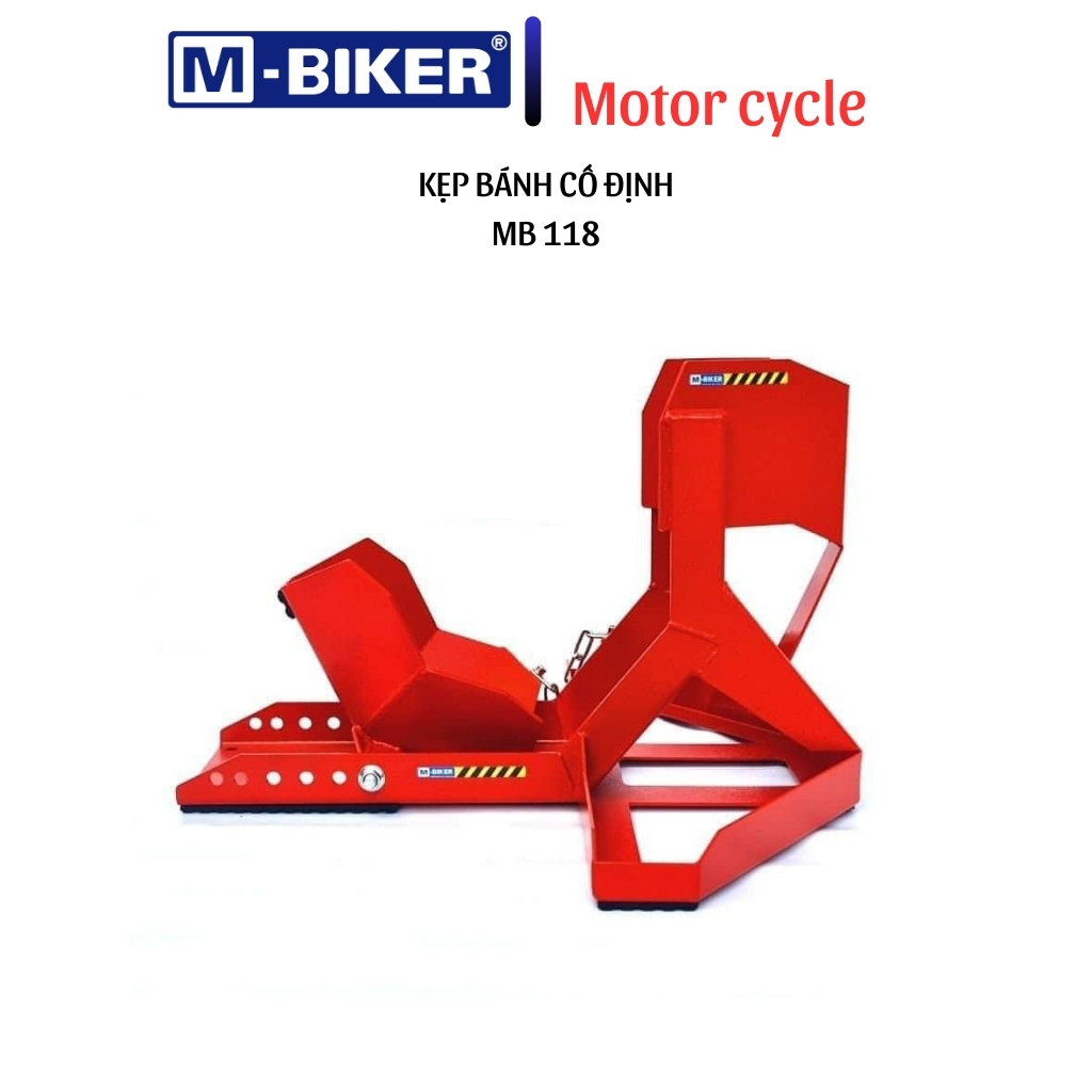 Kẹp bánh trước xe moto, kẹp bánh cố định xe moto, kẹp bánh xe moto chất liệu thép, sơn tĩnh điện.