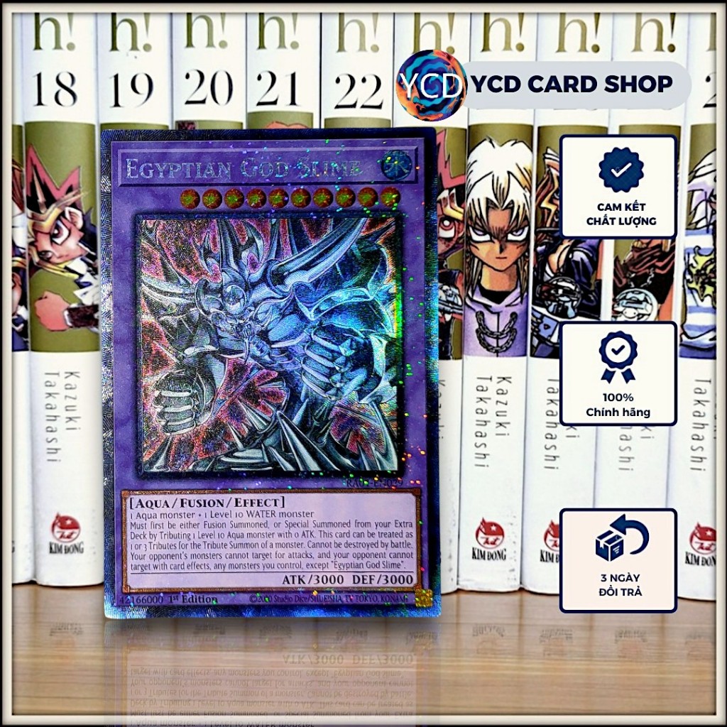 [YCDcardgame] Thẻ bài Yugioh Chính Hãng Egyptian God Slime - Prismatic Collector Rare[Fusion]