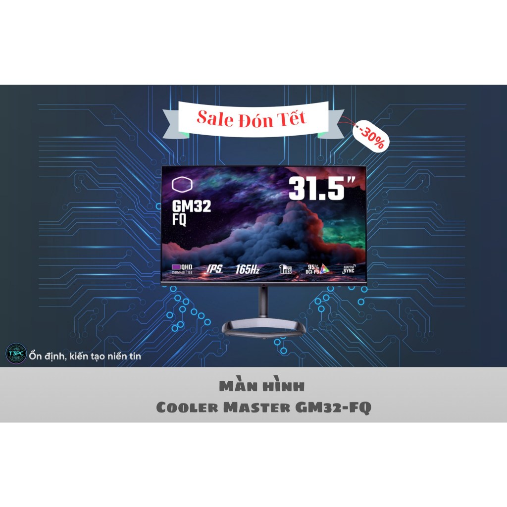 Màn hình Cooler Master GM32-FQ (32 inch – 2K – IPS – 165Hz – 1ms) chuyên game