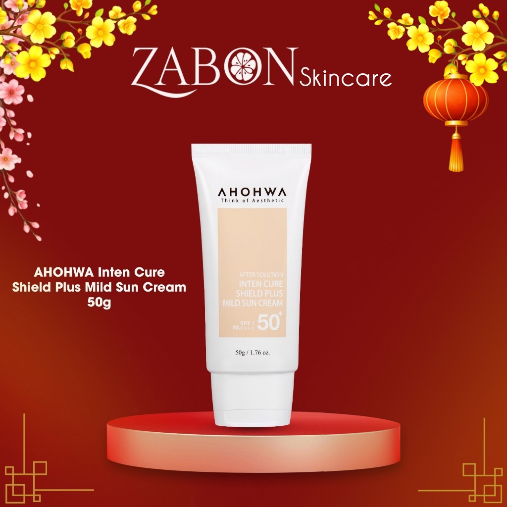 Kem Chống Nắng Ahohwa Inten Cure Shield Plus Mild Sun Cream SPF50+/PA++++ 50g