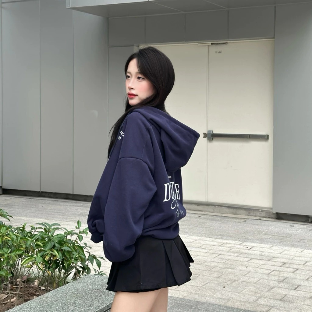 Áo Khoác Hoodie Zip In Lụa Viralwear Form Boxy Unisex Chất Nỉ 2 Da Cotton Dày Dặn, Mềm Mịn, Thoáng Khí Mặc Được Bốn Mùa | BigBuy360 - bigbuy360.vn