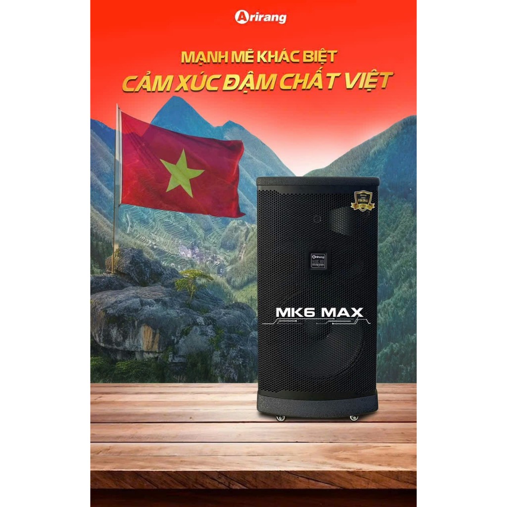 HCM] Loa kéo di động Arirang MK6 Max - Hàng Chính Hãng 2026 - Hoàng Phúc audio