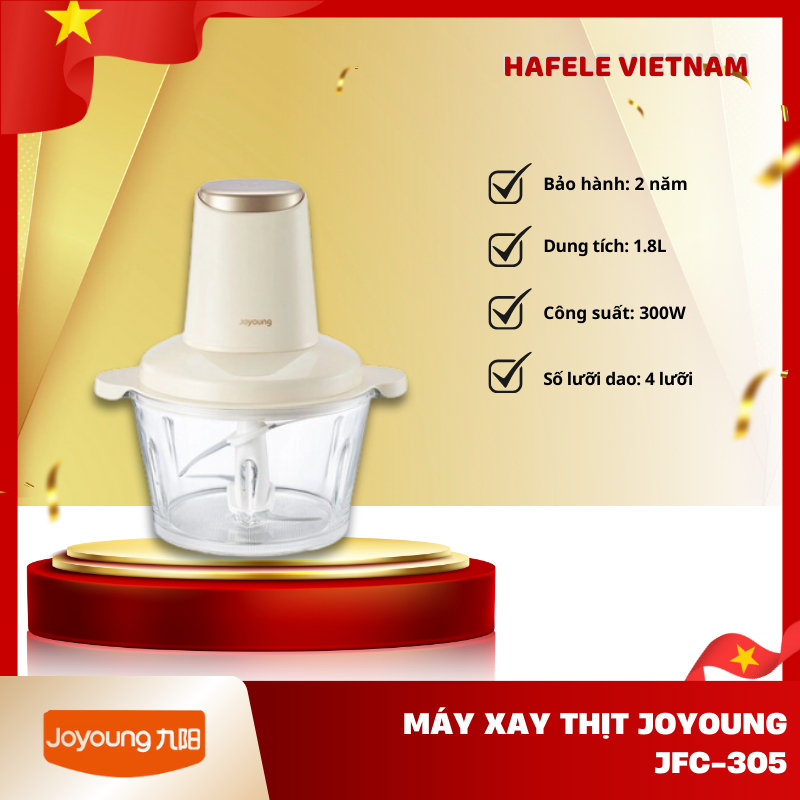 Máy Xay Thực Phẩm Joyoung JFC-305 – Công Suất 300W – Lưỡi Dao Liền Khối Trục Ngắn – FEM