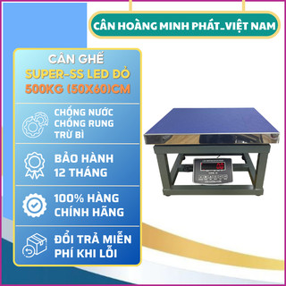 Cân đồng hồ điện tử 500kg SUPER-SS. Cân ghế chống nước, chốt số thương hiệu Cân Hoàng Minh Phát