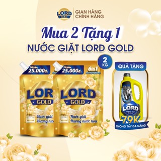 [MUA 2 TẶNG 1] Nước Giặt Quần Áo Chính Hãng LORD Hương Nước Hoa Đậm Đặc Sạch Khuẩn Lưu Hương Thơm Lâu An Toàn 2KG