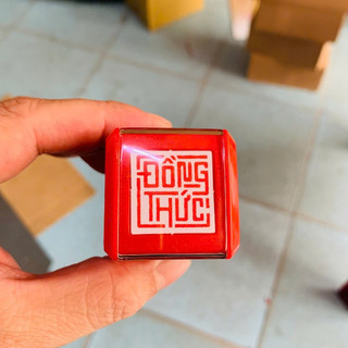 [Dấu vuông V20 - 2x2cm] Khắc Dấu Theo Yêu Cầu: Dấu Thư Pháp, Dấu Triện, Dấu Logo - Sắc Nét, Bền Đẹp