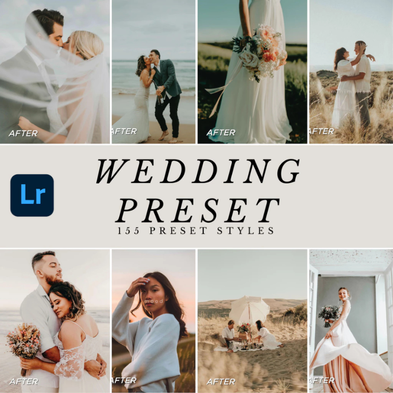 155 Wedding collection Adobe Lightroom Preset [Premium Lightroom Preset] nền ảnh cưới Presets