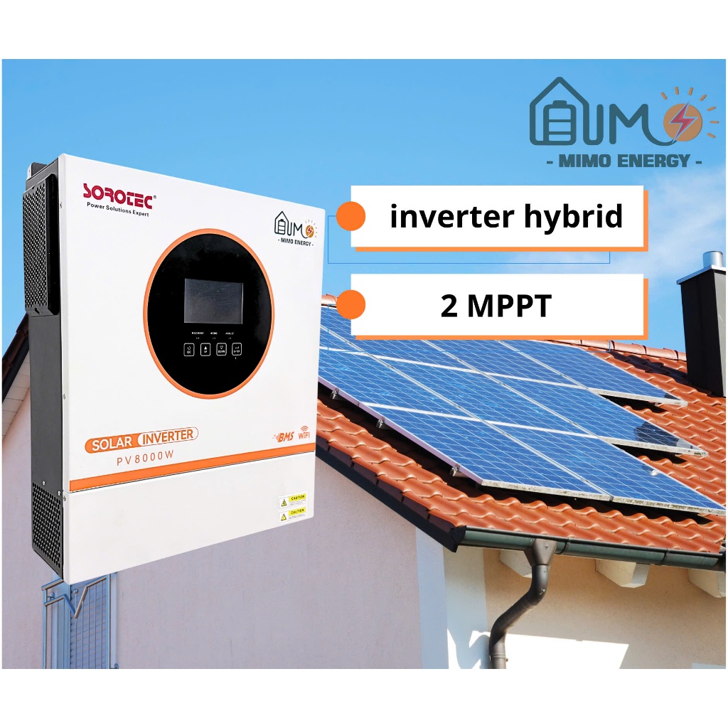 Inverter hybrid 6kw-biến tần 2 MPPT-Chính hãng