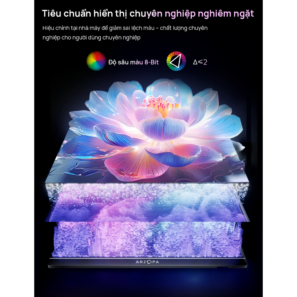 Màn Hình Chơi Game Di Động ARZOPA 16.1” FHD 144Hz HDR 100% sRGB – Màu Xám + Túi Đựng, Cho Laptop / PS5 / Xbox / Switch / | BigBuy360 - bigbuy360.vn