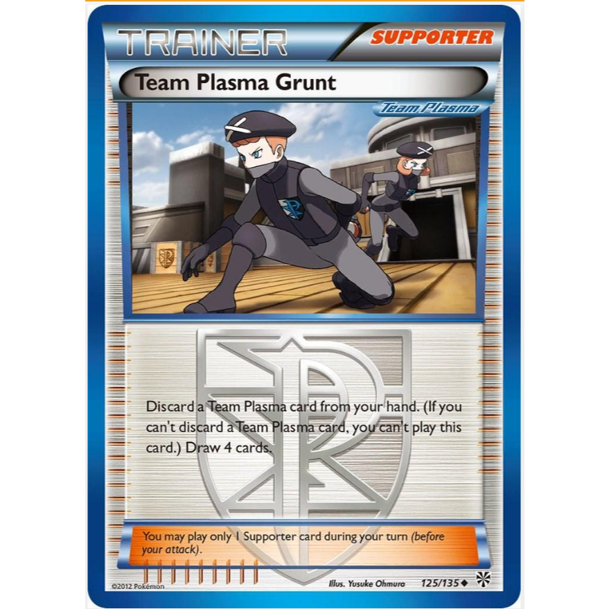 [Thẻ bài Pokemon TCG] Team Plasma Grunt - 125/135 - Uncommon