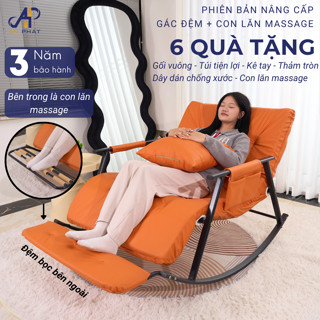 Ghế Bập Bênh 2 Người An Phát Đệm Memory Foam Cao Cấp Gác Combo Đệm + Massage