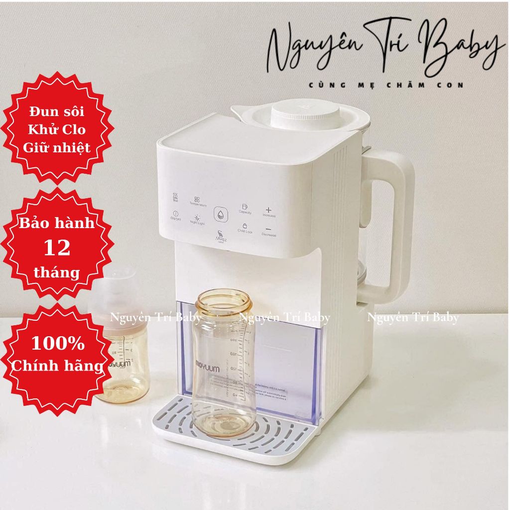 Bình thủy điện, bình đun nước giữ nhiệt pha sữa thông minh Moaz bebe MB071