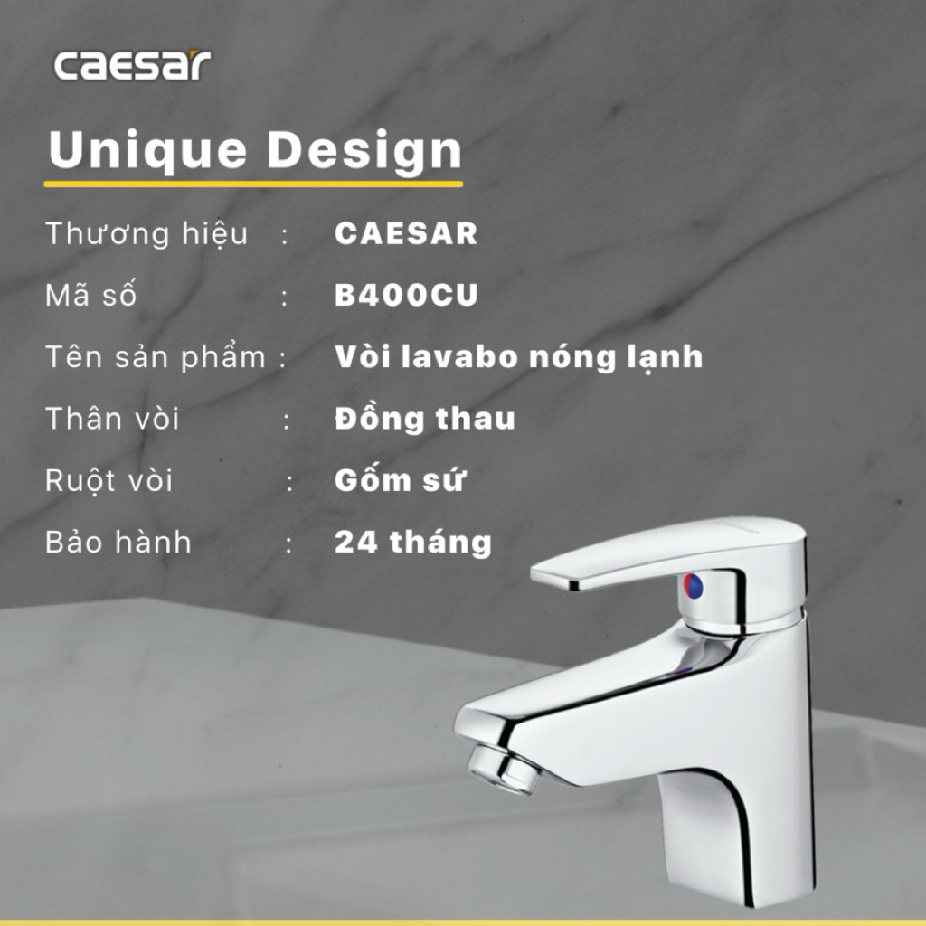 Vòi Lavabo Nóng Lạnh - B400CU