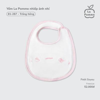 Yếm sơ sinh La Pomme- Phụ kiện sơ sinh cho bé trai/ bé gái- thiết kế đa năng, thấm sữa, giữ ấm cho trẻ sơ sinh- Freesize