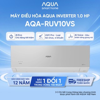 Máy lạnh / Điều hòa Aqua Inverter 1 HP AQA-RUV10VS - Freeship toàn quốc