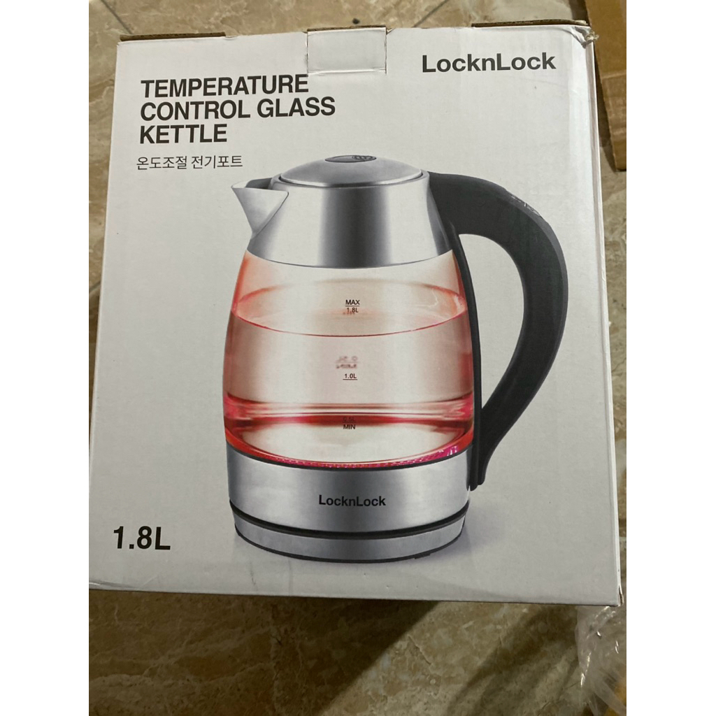 Ấm Đun Nước Siêu Tốc Thủy Tinh LocknLock EJK341 - Hiện Đại, An Toàn