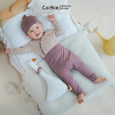 Bộ Sơ Sinh COOKIE, Bộ Sơ Sinh Dài Tay Cài Lệch Bamboo Cho Bé Size Từ 0 Đến 9 Tháng 2026